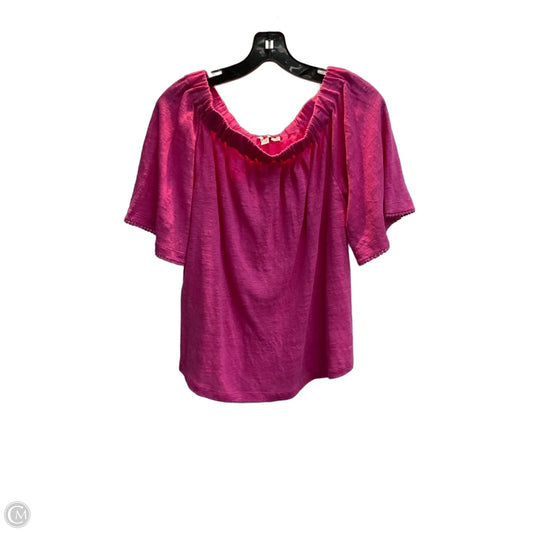 Top Short Sleeve By Chicos In Pink, Size: Xs