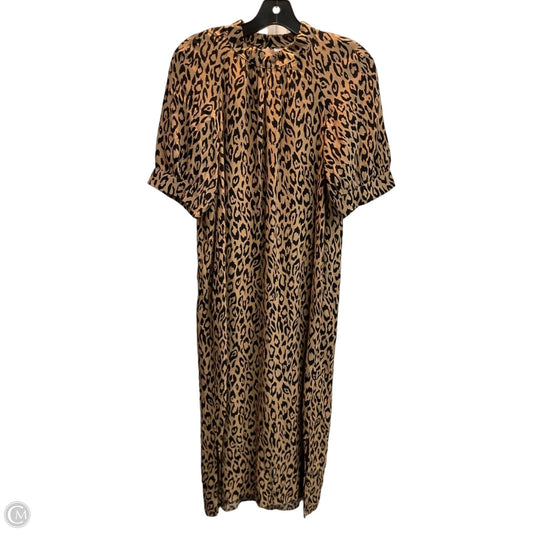 Dress Casual Maxi By Anthropologie In Animal Print, Size: Xs