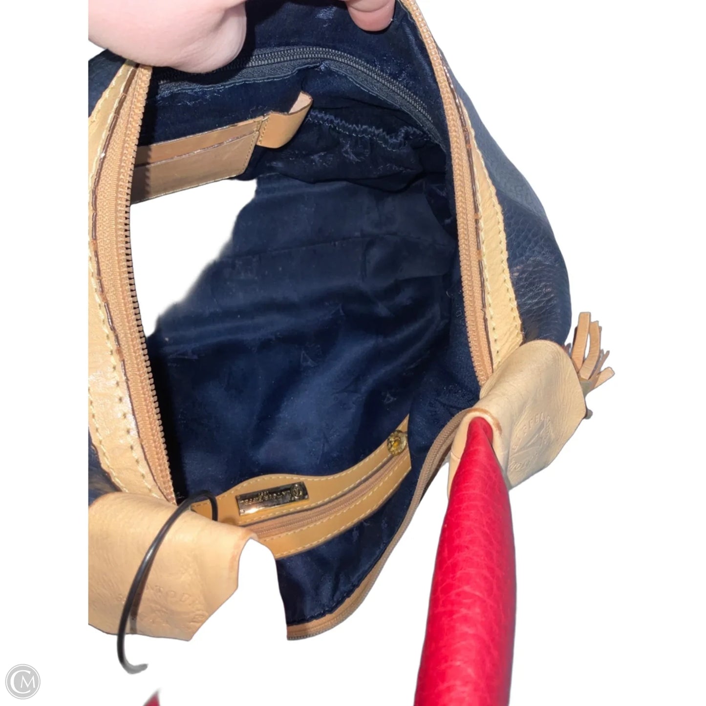 Handbag Leather By Cmc, Size: Medium