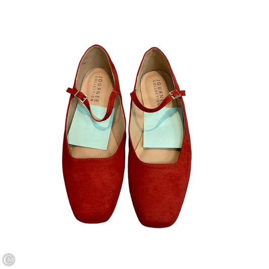 Shoes Flats By Journee In Red, Size: 10