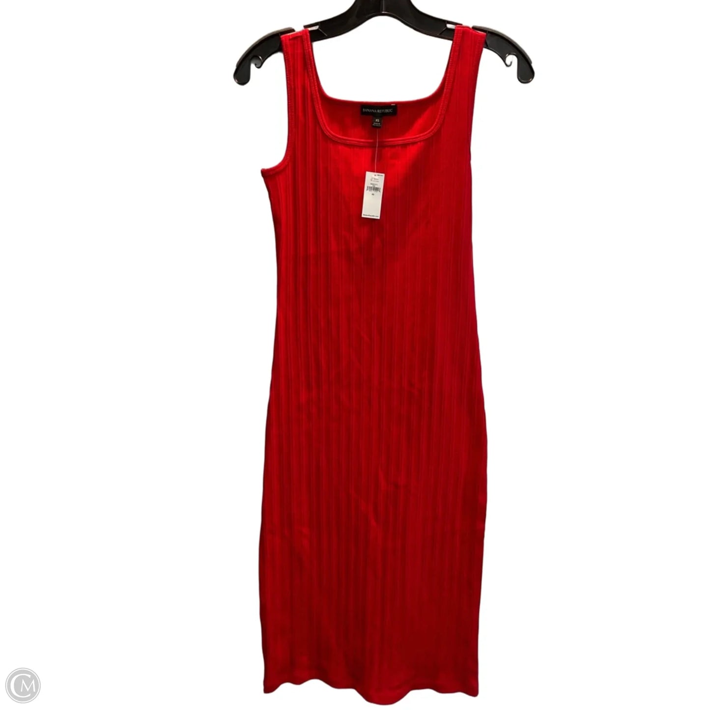 Dress Casual Midi By Banana Republic In Red, Size: Xs