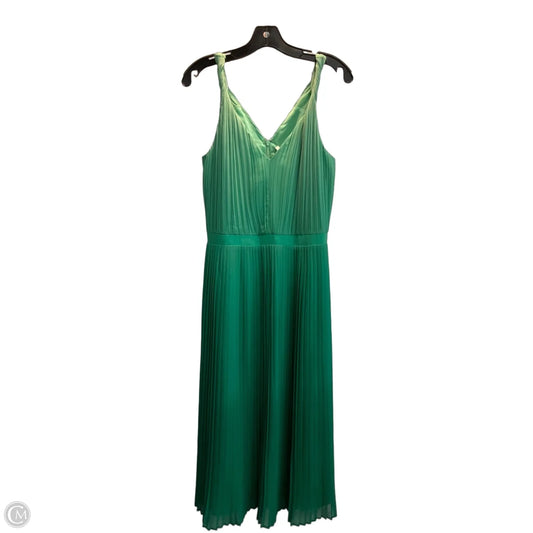 Dress Casual Midi By Banana Republic In Green, Size: 12