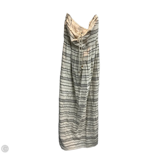 Dress Casual Maxi By Gap In Grey & White, Size: L