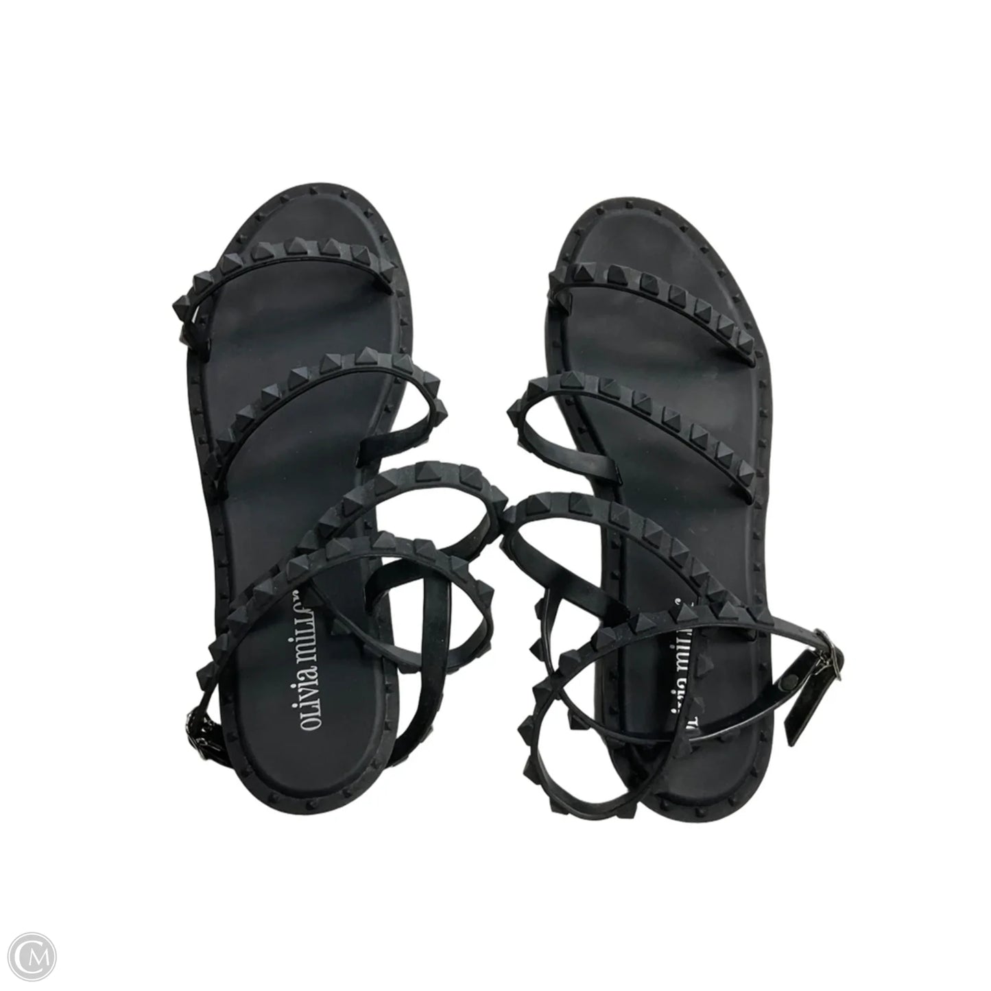 Sandals Flats By Olivia Miller In Black, Size: 8