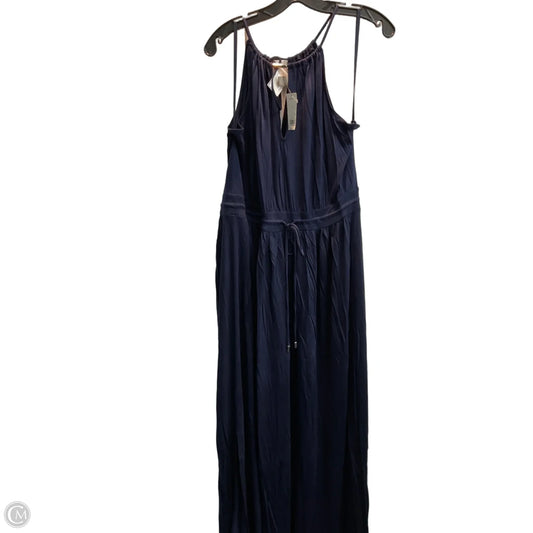 Dress Casual Maxi By Banana Republic In Navy, Size: L