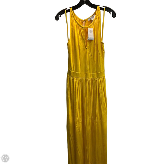 Dress Casual Maxi By Banana Republic In Yellow, Size: L