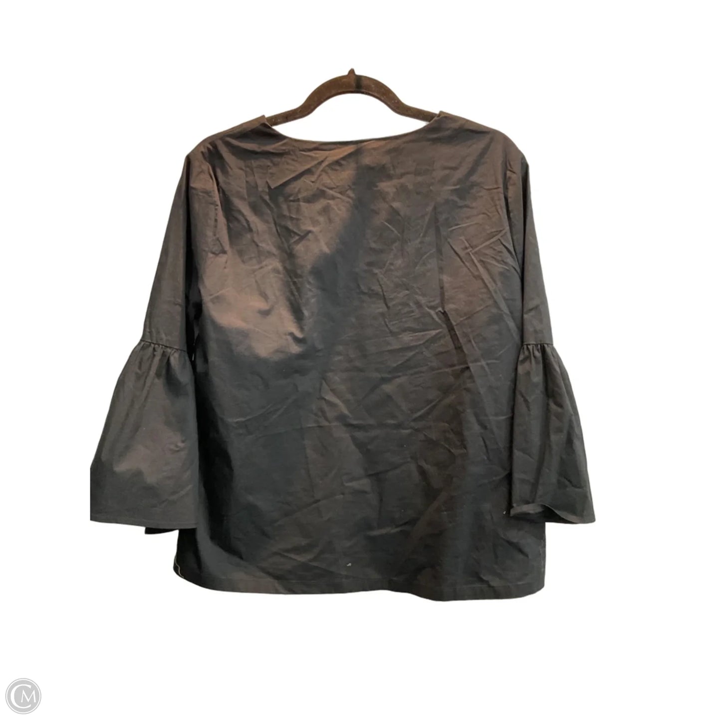 Top Long Sleeve By Banana Republic In Black, Size: L