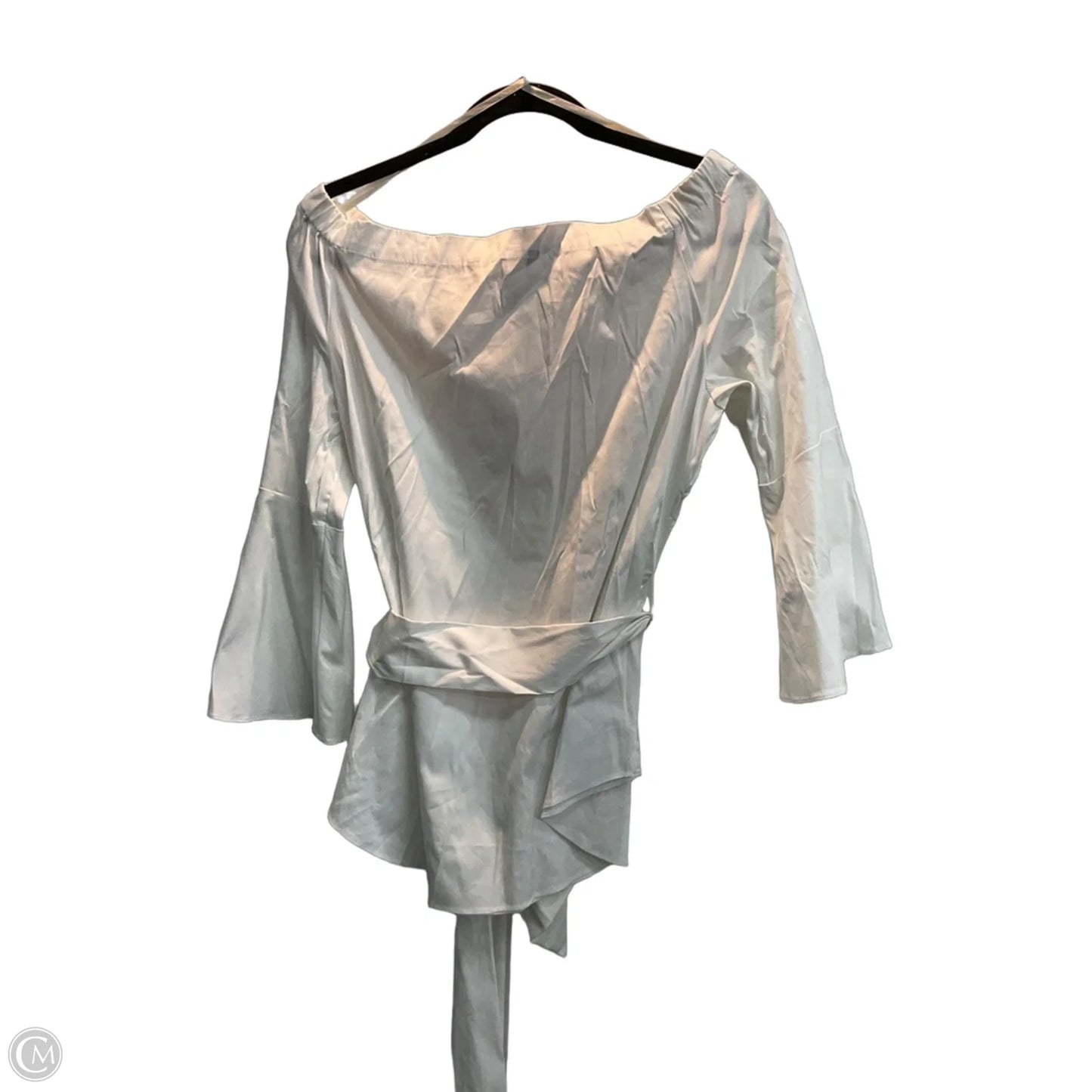 Blouse Long Sleeve By White House Black Market In White, Size: L