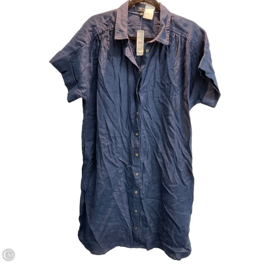 Dress Casual Midi By J. Crew In Blue Denim, Size: L