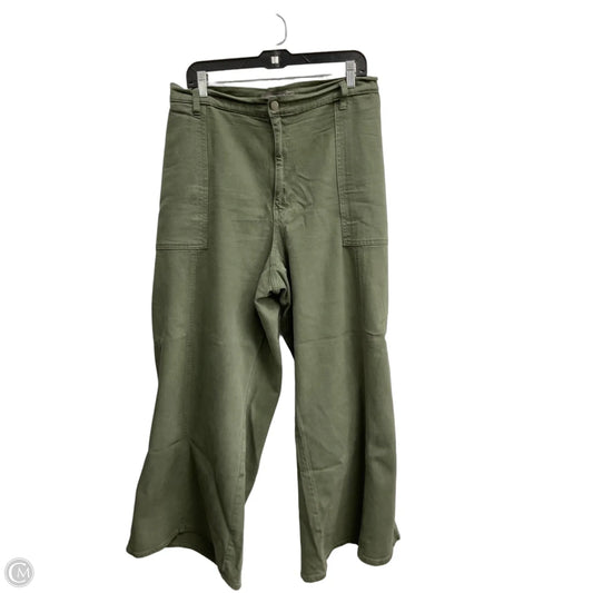 Jeans Wide Leg By Just Usa In Green, Size: 24