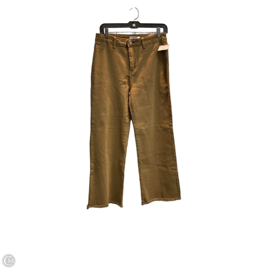 Jeans Wide Leg By Zenana In Tan, Size: 8