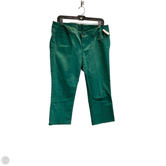 Jeans Wide Leg By Talbots In Green, Size: 14p