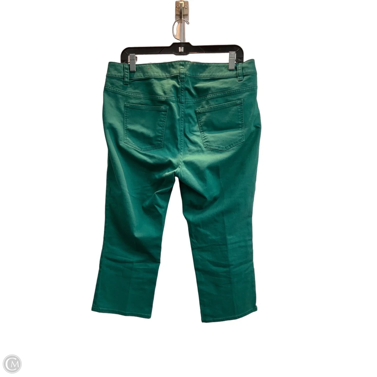 Jeans Wide Leg By Talbots In Green, Size: 14p