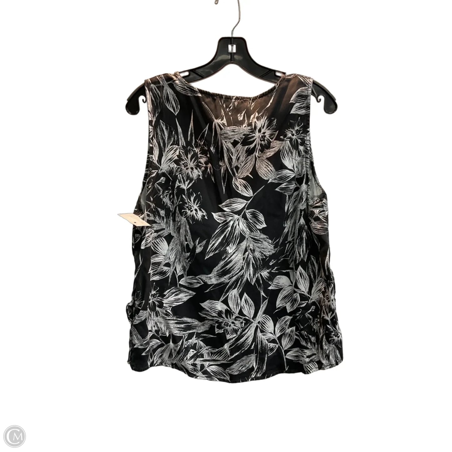 Top Sleeveless By C And C In Tropical Print, Size: L