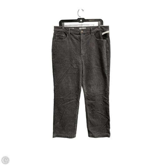 Pants Corduroy By Loft In Grey, Size: 14