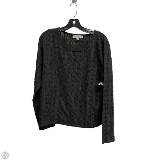 Top Long Sleeve By Loft In Black, Size: Xl