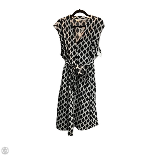 Dress Casual Maxi By Mlle Gabrielle In Black & White, Size: 3x
