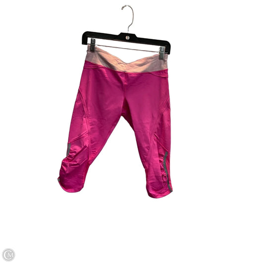 Athletic Leggings Capris By Lululemon In Pink, Size: S