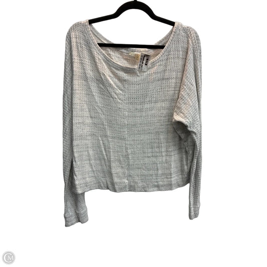 Top Long Sleeve By Cyrus In Grey, Size: M