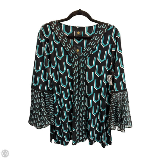 Top Long Sleeve By Jm Collections In Multi-colored, Size: L