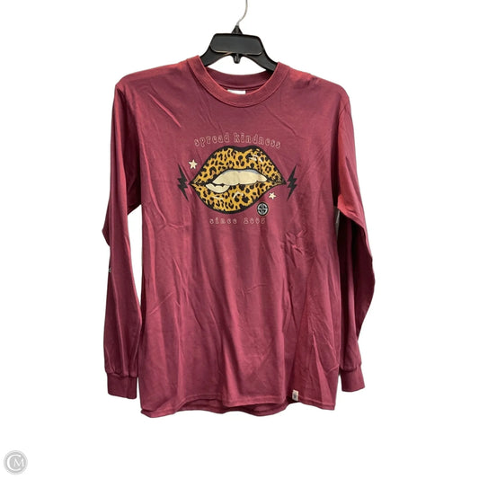 Top Long Sleeve By Simply Southern In Multi-colored, Size: M