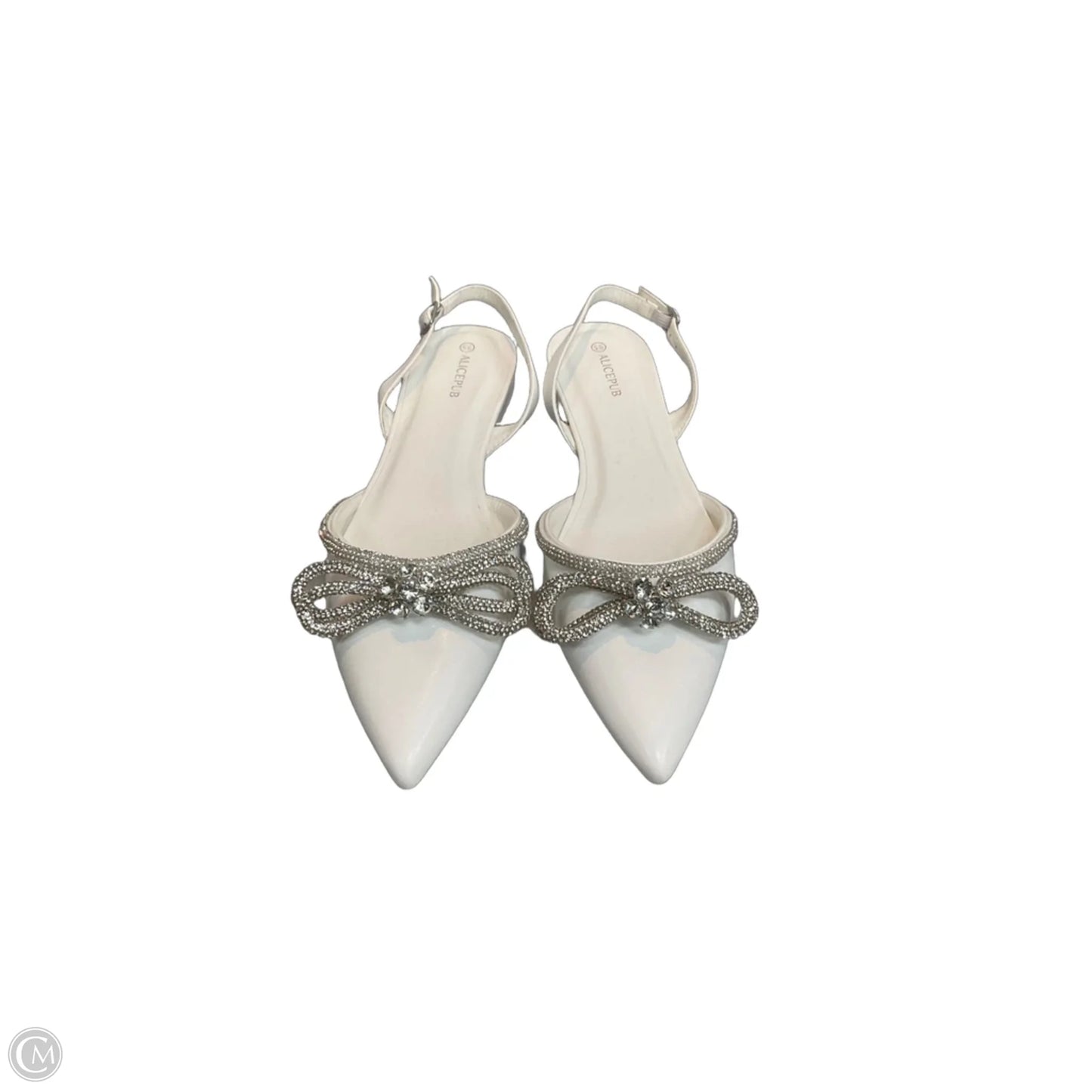 Shoes Flats By Clothes Mentor In White, Size: 9.5