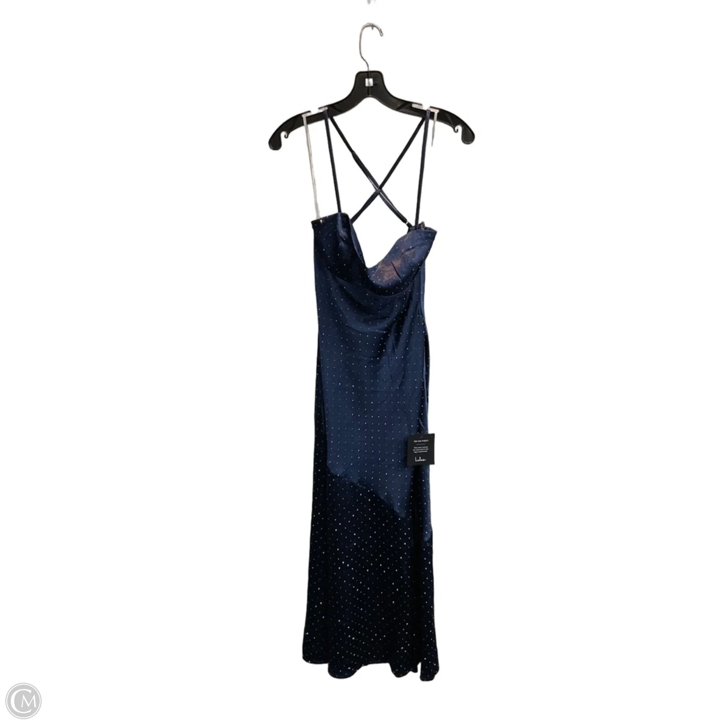 Dress Party Long By Lulus In Navy, Size: S