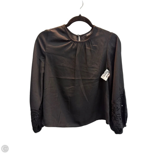 Top Long Sleeve By Express In Black, Size: Xs