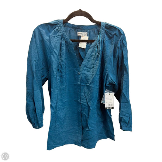 Top Long Sleeve By Sonoma In Blue, Size: M