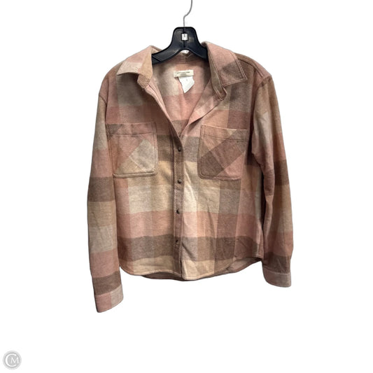 Jacket Fleece By Beachlunchlounge In Plaid Pattern, Size: Sp