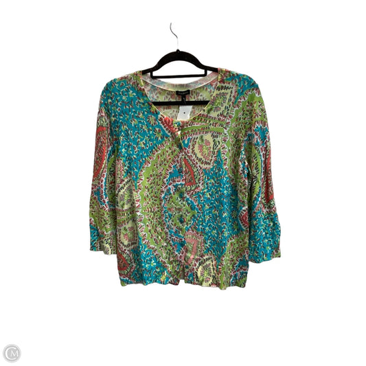 Cardigan By Talbots In Multi-colored, Size: Xl