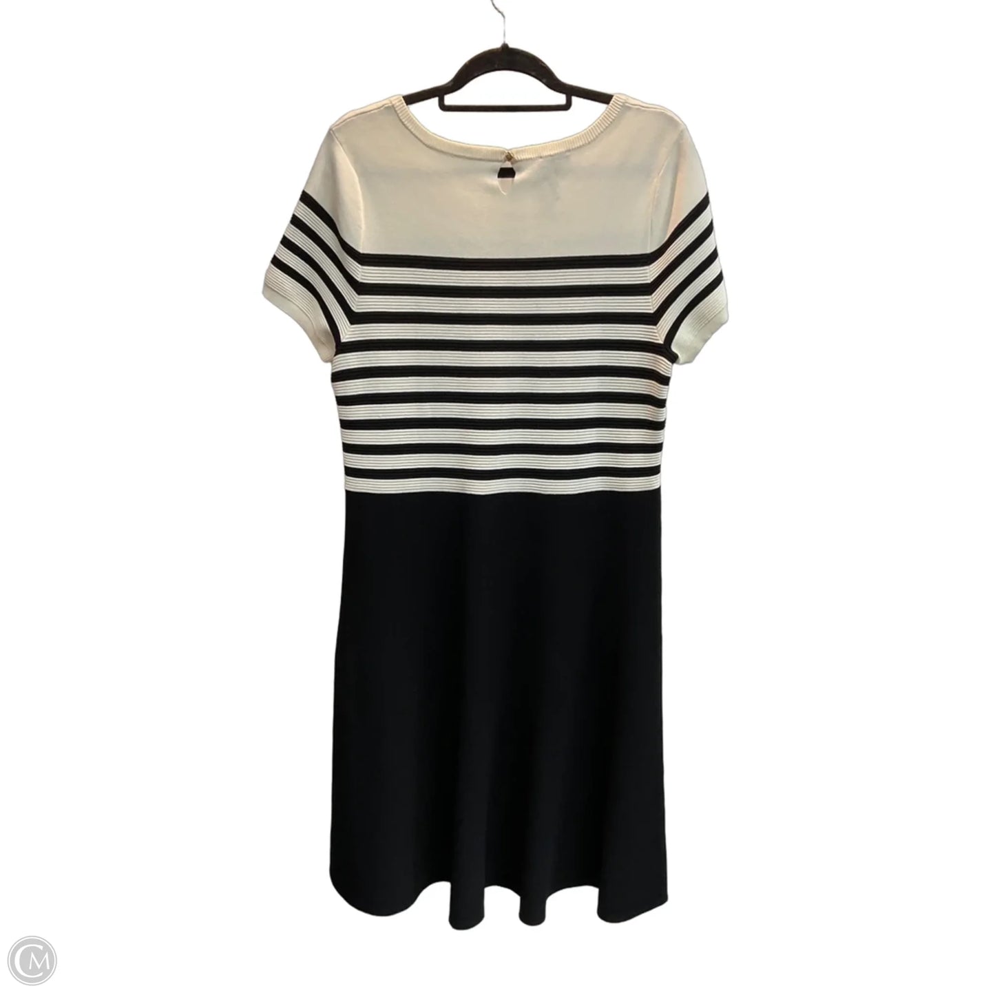Dress Work By Talbots In Black & Cream, Size: L