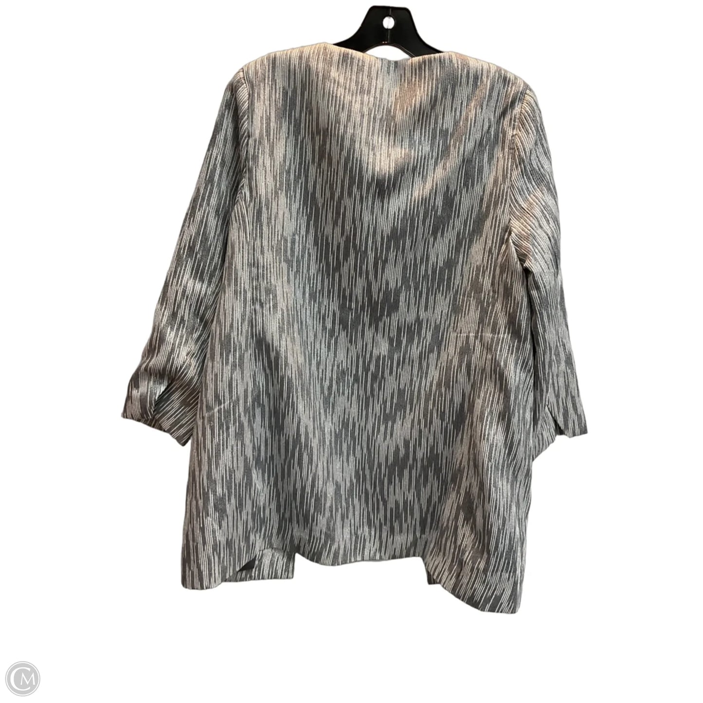 Blazer By Chicos In Silver, Size: M