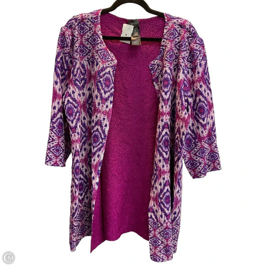 Kimono By Chicos In Purple, Size: L