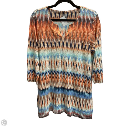 Top Long Sleeve By Chicos In Multi-colored, Size: L