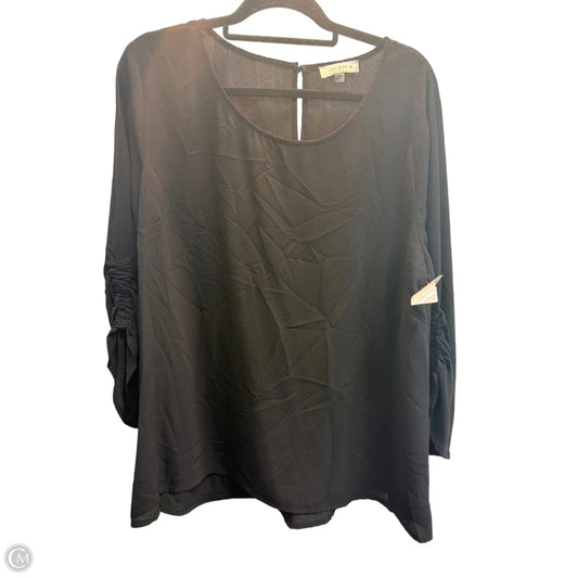 Top Long Sleeve By Umgee In Black, Size: Xl