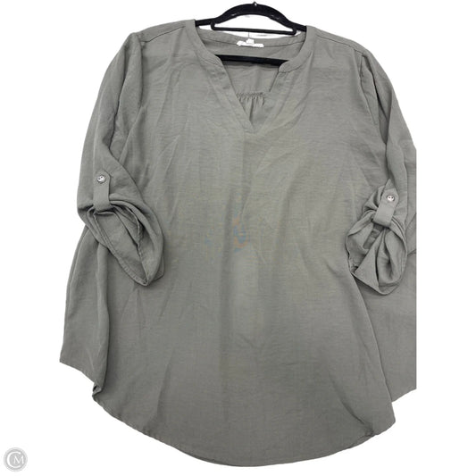 Top Long Sleeve By Maurices In Green, Size: Xl