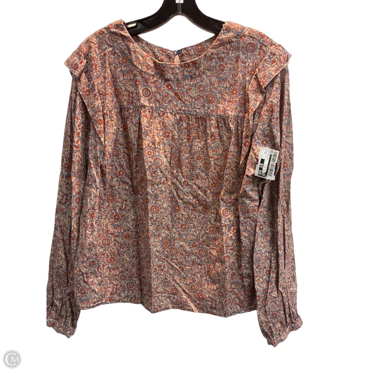 Top Long Sleeve By Ana In Floral Print, Size: M