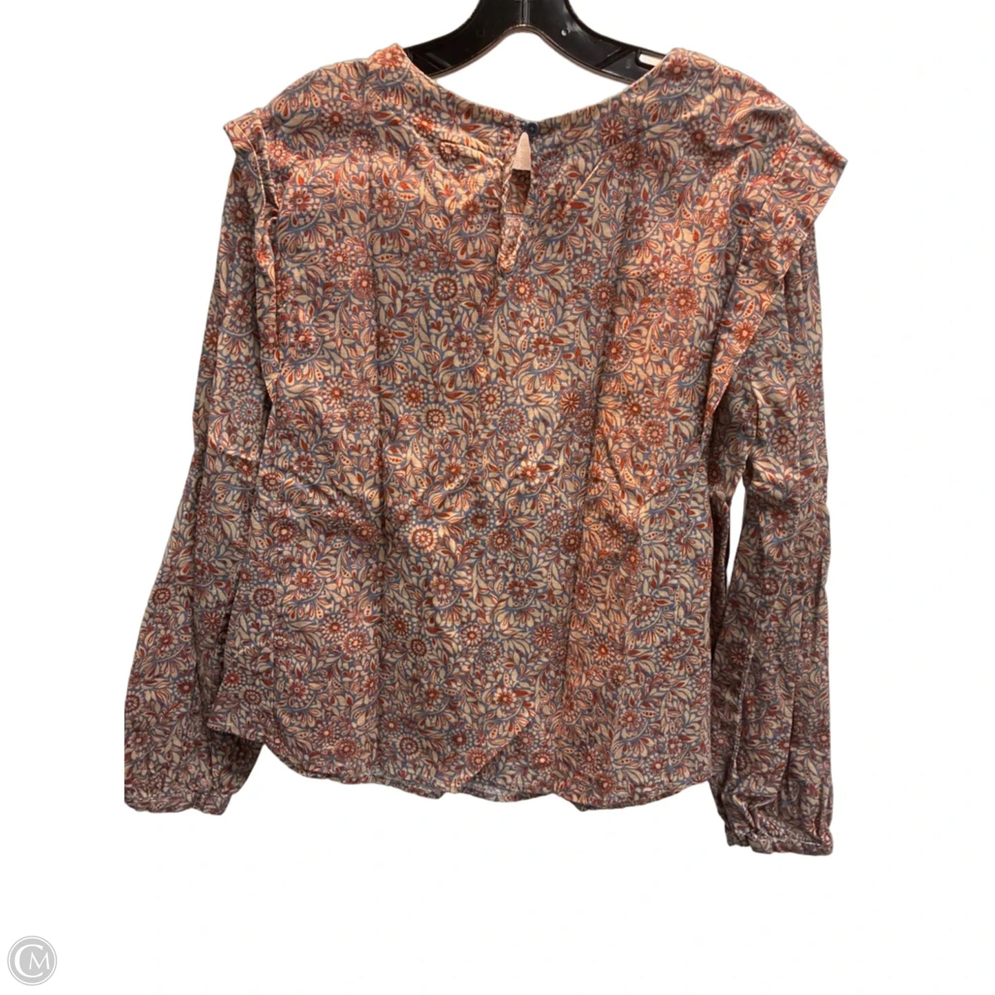 Top Long Sleeve By Ana In Floral Print, Size: M