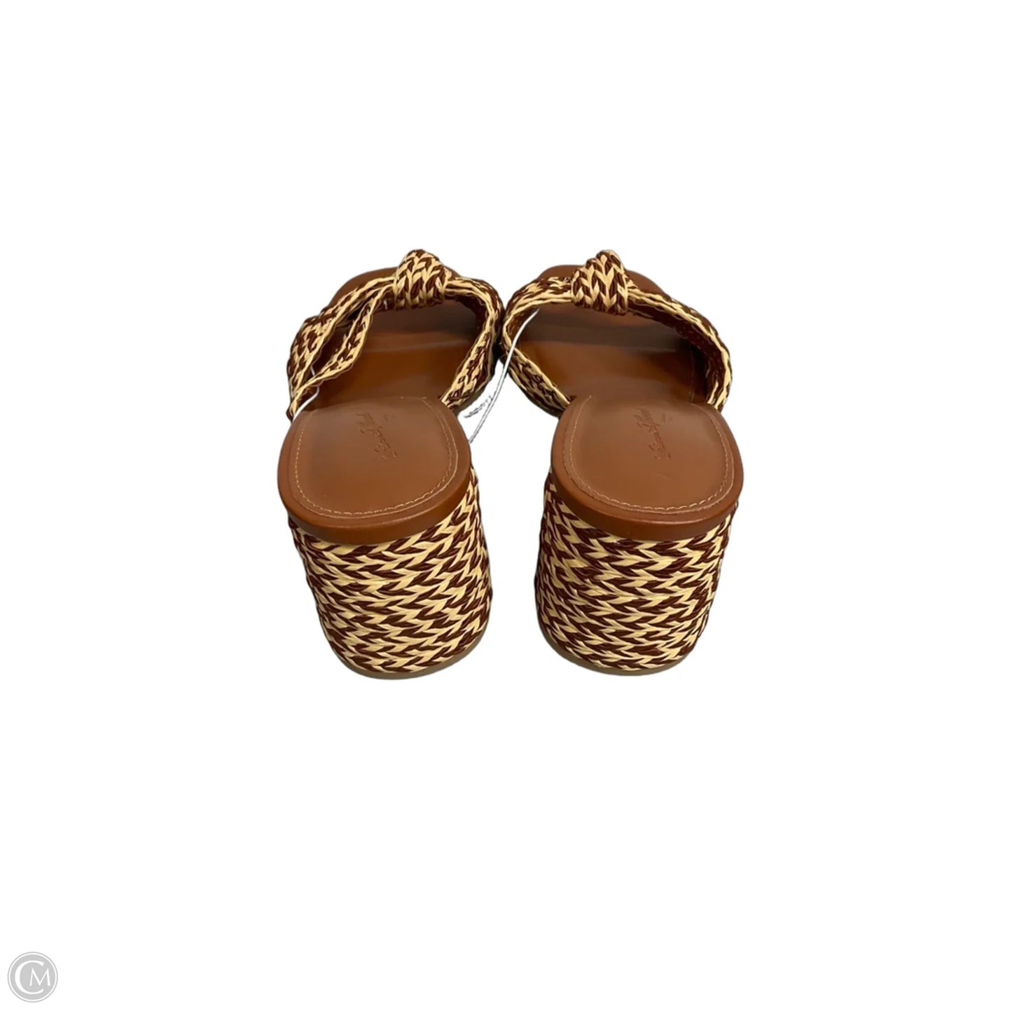 Sandals Heels Block By Universal Thread In Tan, Size: 7