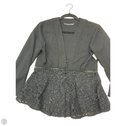 Blouse Long Sleeve By Zara In Black, Size: Xs