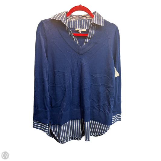 Top Long Sleeve By Chicos In Blue, Size: M