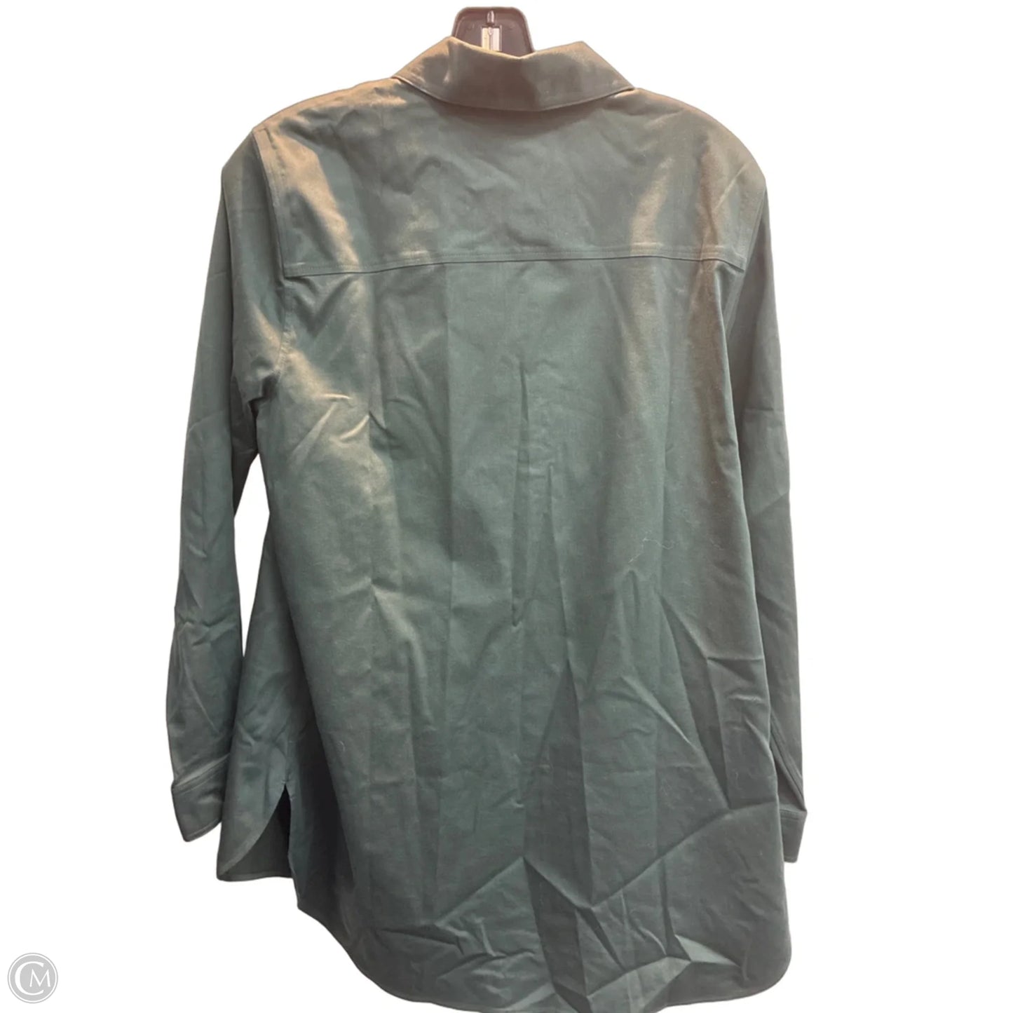 Top Long Sleeve By Chicos In Green, Size: M