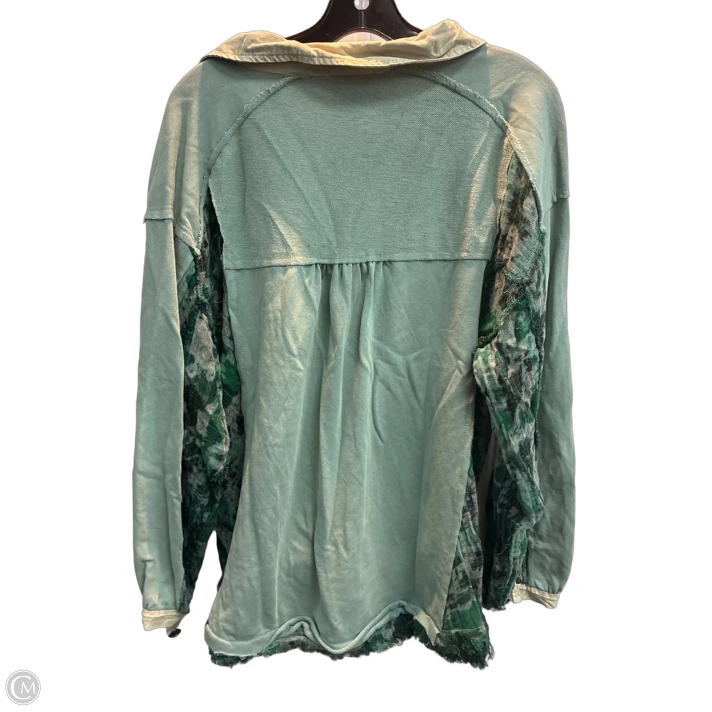 Top Long Sleeve By Pol In Green, Size: S