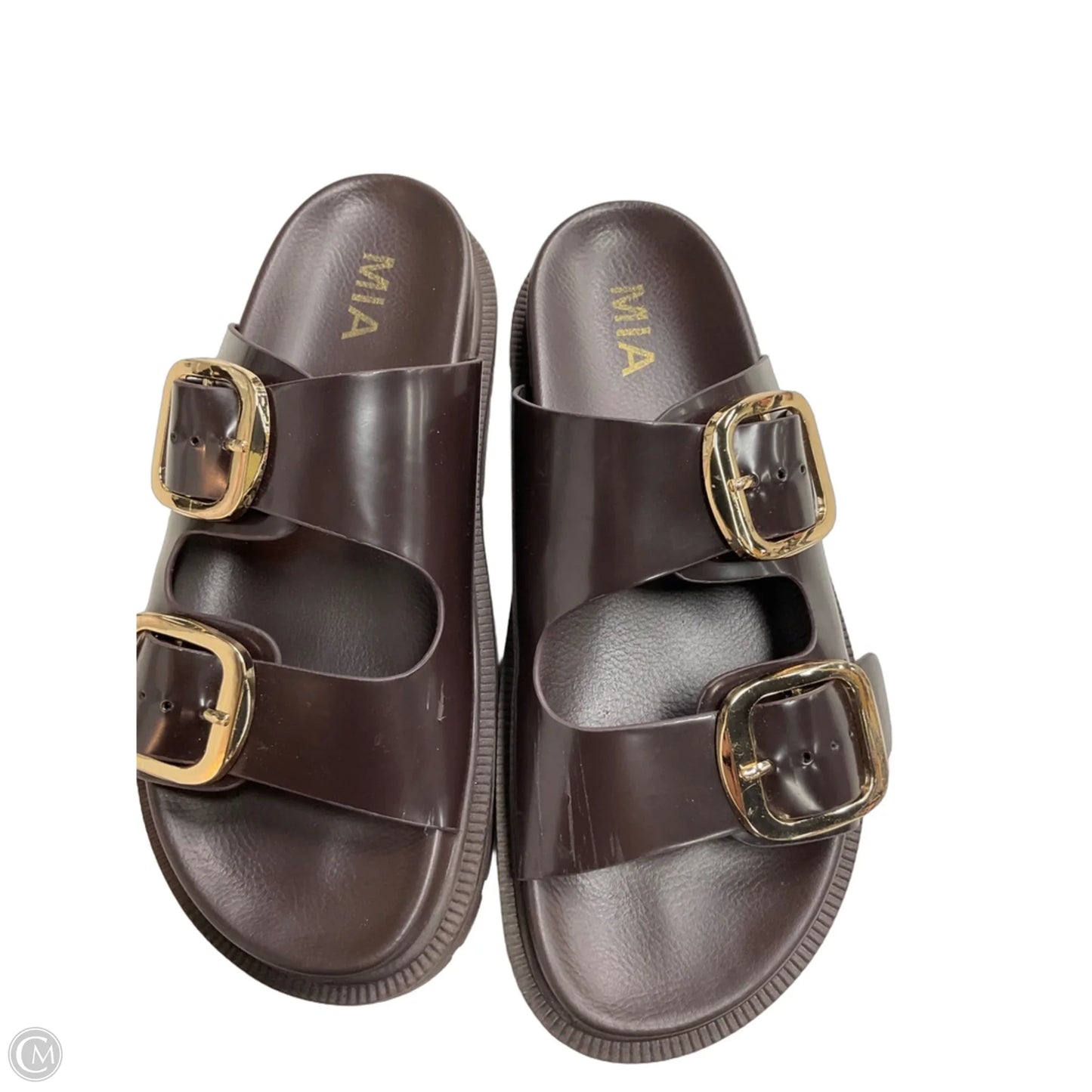 Sandals Flats By Mia In Brown, Size: 7