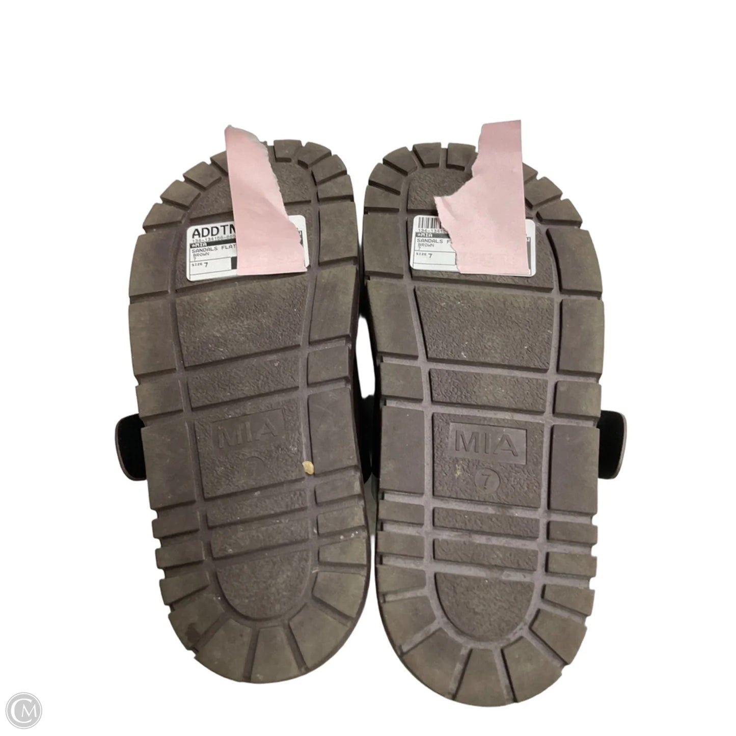 Sandals Flats By Mia In Brown, Size: 7