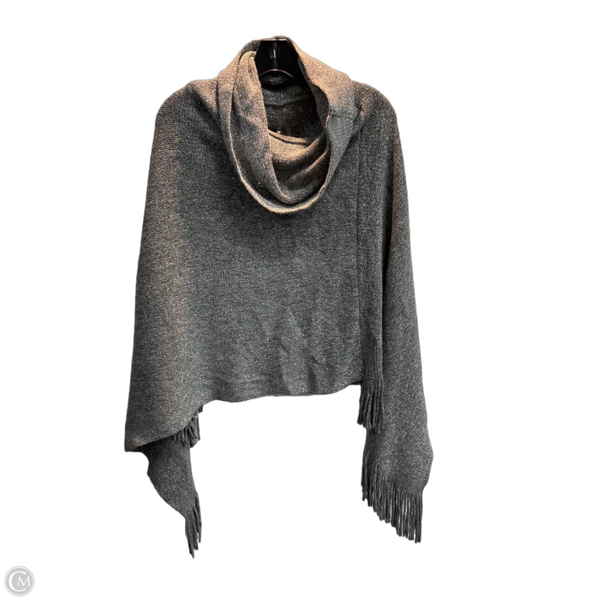 Poncho By Chicos In Grey, Size: Osfm