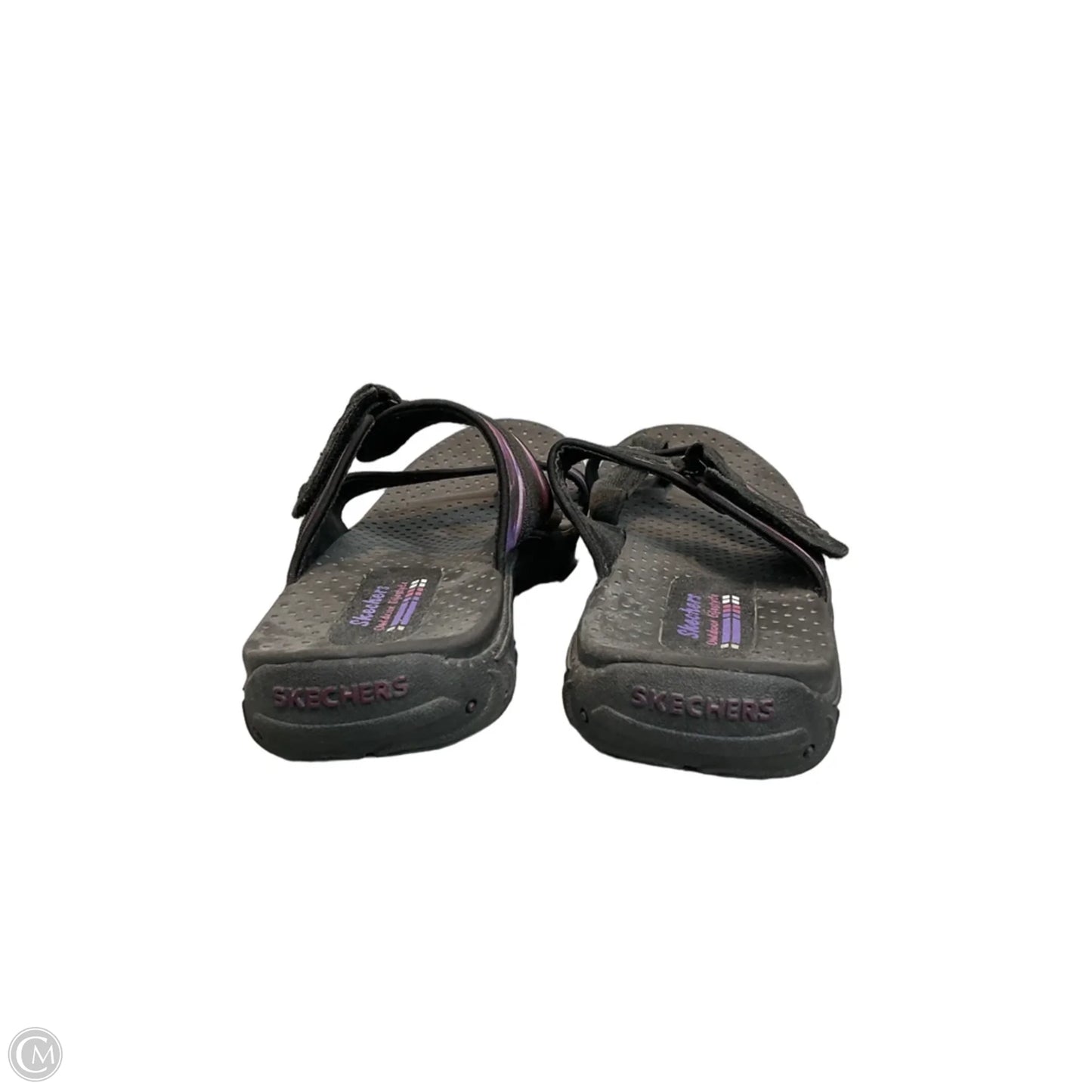 Sandals Sport By Skechers In Black & Purple, Size: 10
