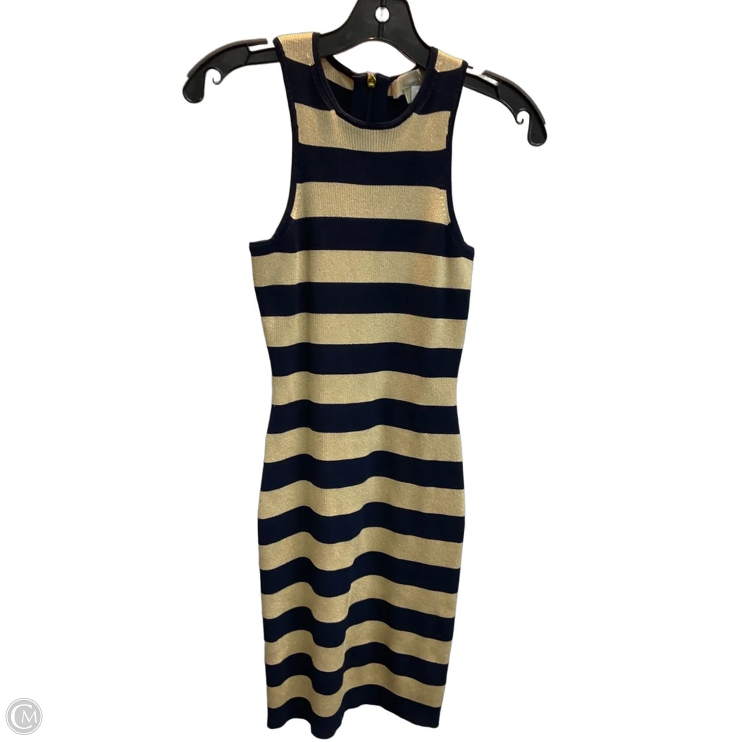 Dress Casual Short By Michael By Michael Kors In Blue & Gold, Size: S