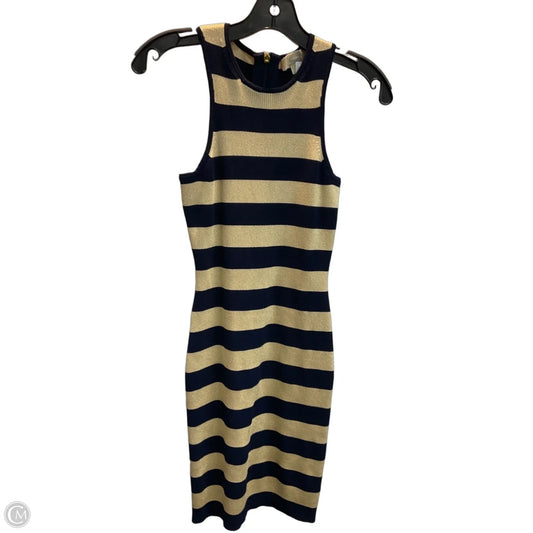 Dress Casual Short By Michael By Michael Kors In Blue & Gold, Size: S